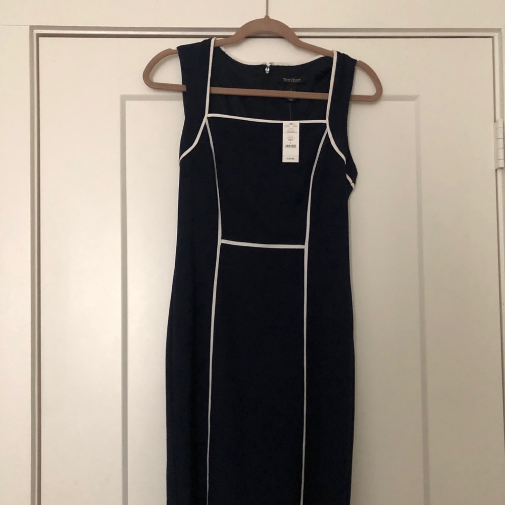 White House Black Market navy dress
